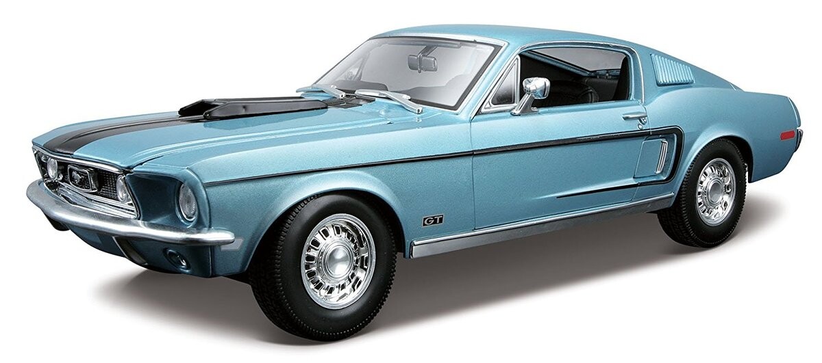 Майсто, коллекционная модель Ford Mustang GT Cobra Jet 1968 Синий 1/18 Maisto
Майсто, коллекционная модель Ford Mustang GT Cobra Jet 1968 Синий 1/18 Maisto
