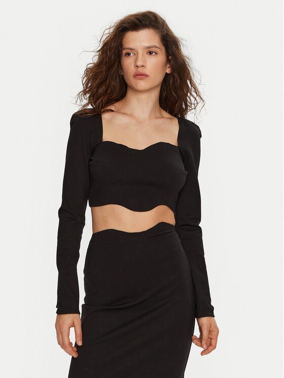 Узкая блузка Staud, черный
Узкая блузка Staud, черный