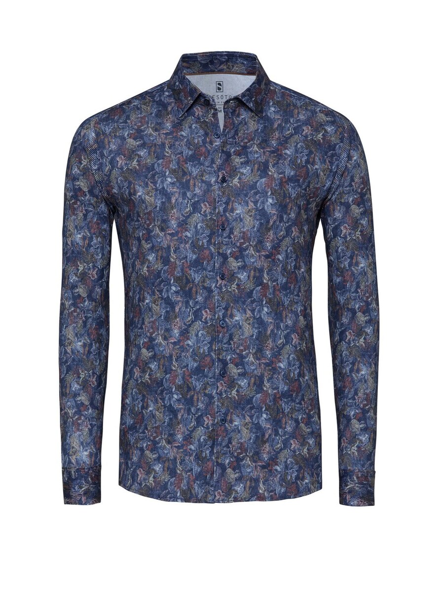 Рубашка Slim Fit на пуговицах DESOTO, синий
Рубашка Slim Fit на пуговицах DESOTO, синий