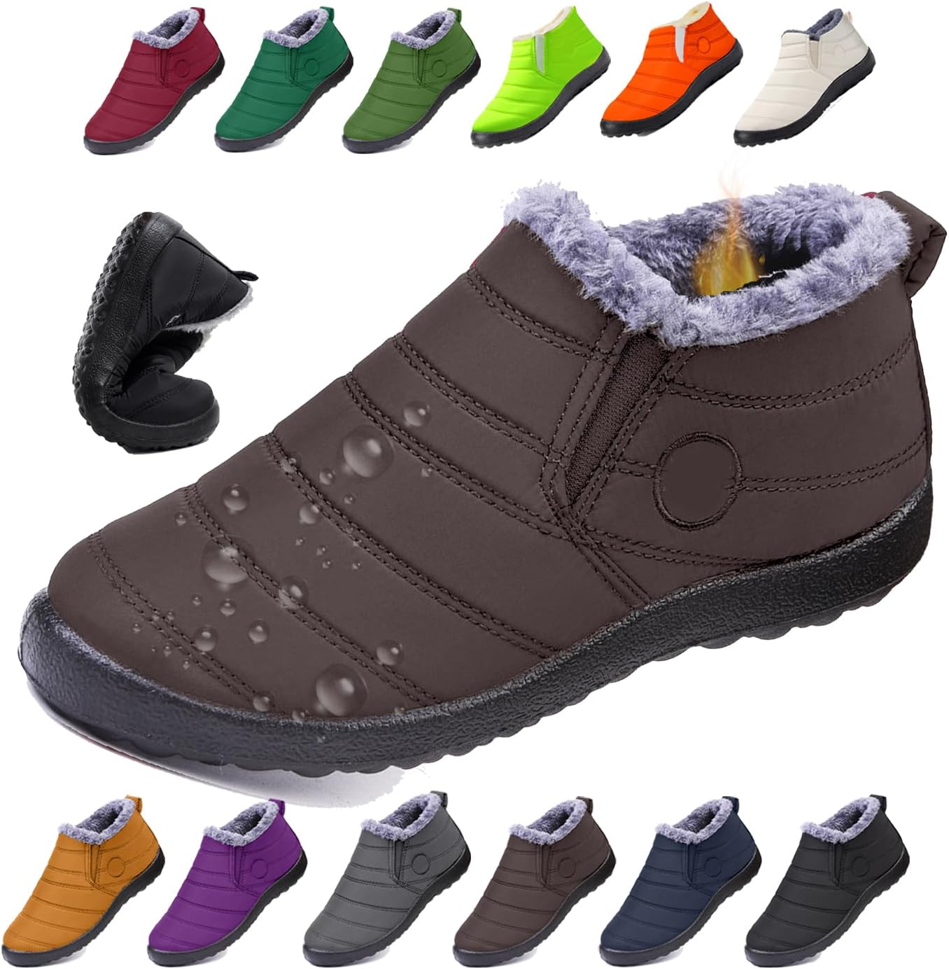 Женские и мужские босые зимние ботинки, теплые ботильоны на снег, с противоскользящей подошвой, широкой носочной частью, с меховой подкладкой, кроссовки Generic, коричневый
Женские и мужские босые зимние ботинки, теплые ботильоны на снег, с противоскользящей подошвой, широкой носочной частью, с меховой подкладкой, кроссовки Generic, коричневый