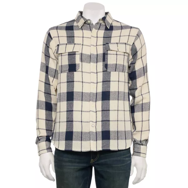 Мужская фактурная рубашка с длинным рукавом и застежкой на пуговицы Reverse Threads, цвет navy plaid
Мужская фактурная рубашка с длинным рукавом и застежкой на пуговицы Reverse Threads, цвет navy plaid