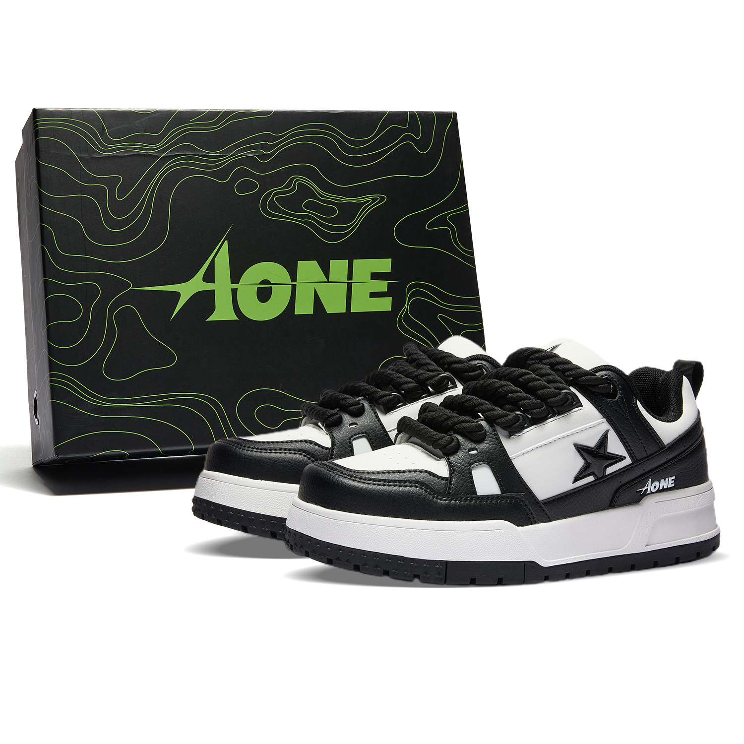 A1 Унисекс скейтерские кросcовки с противоскользящим и износостойким покрытием низкие черно-белые (эксклюзивная коробка) + бесплатные высокие носки
A1 Унисекс скейтерские кросcовки с противоскользящим и износостойким покрытием низкие черно-белые (эксклюзивная коробка) + бесплатные высокие носки