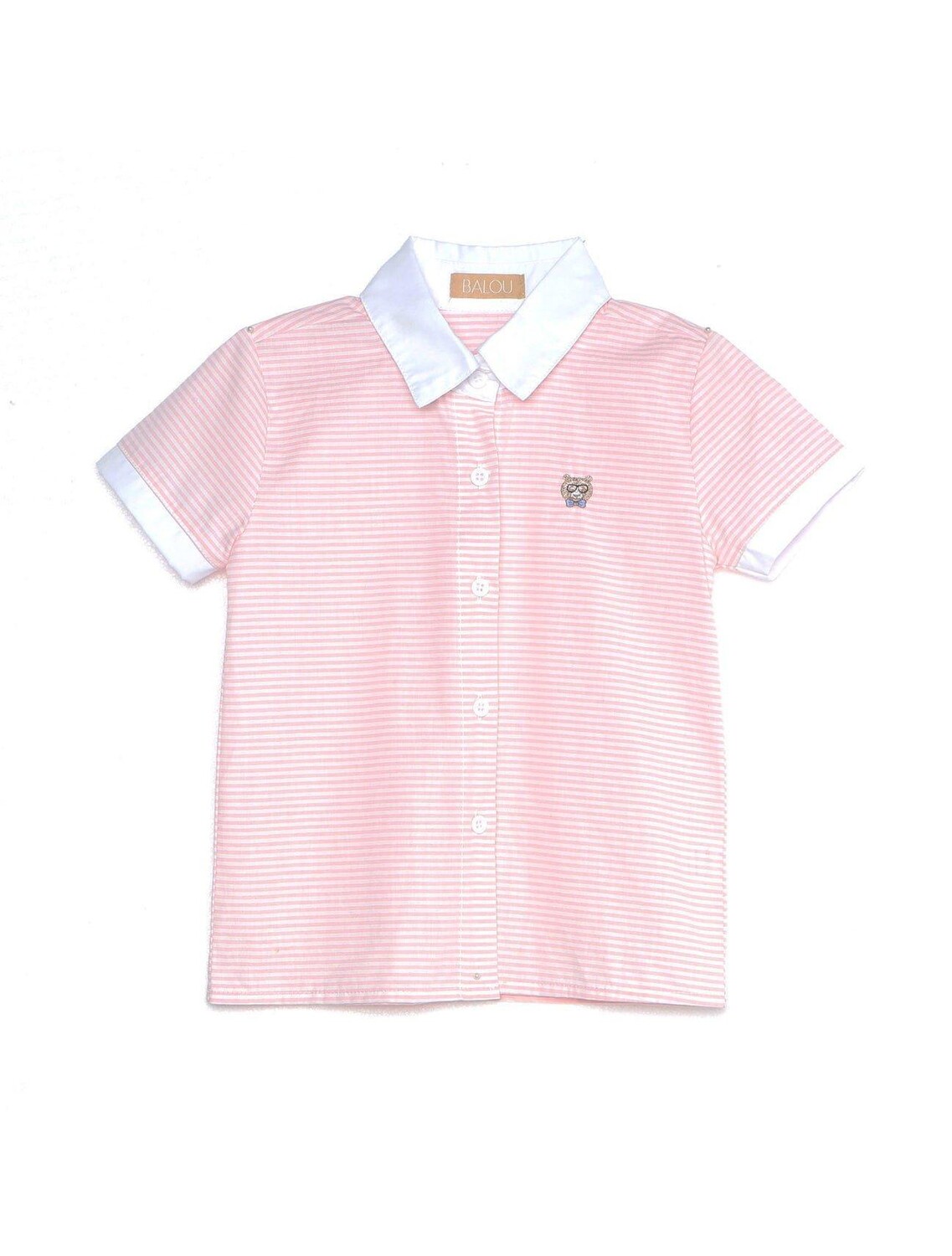 Хлопковая рубашка в полоску с коротким рукавом BALOU, розовый
Хлопковая рубашка в полоску с коротким рукавом BALOU, розовый