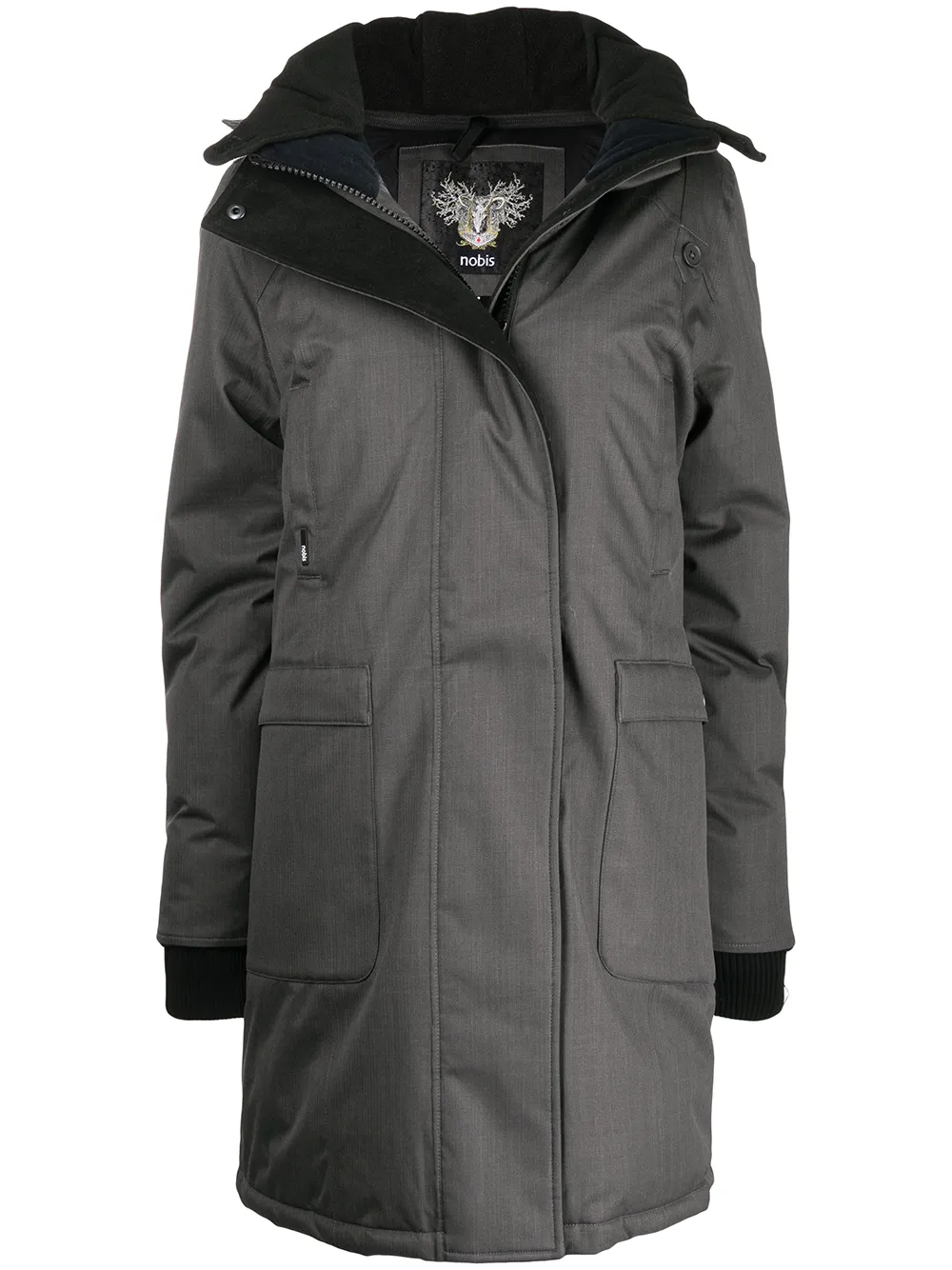 Пуховик на молнии NOBIS, серый
Пуховик на молнии NOBIS, серый