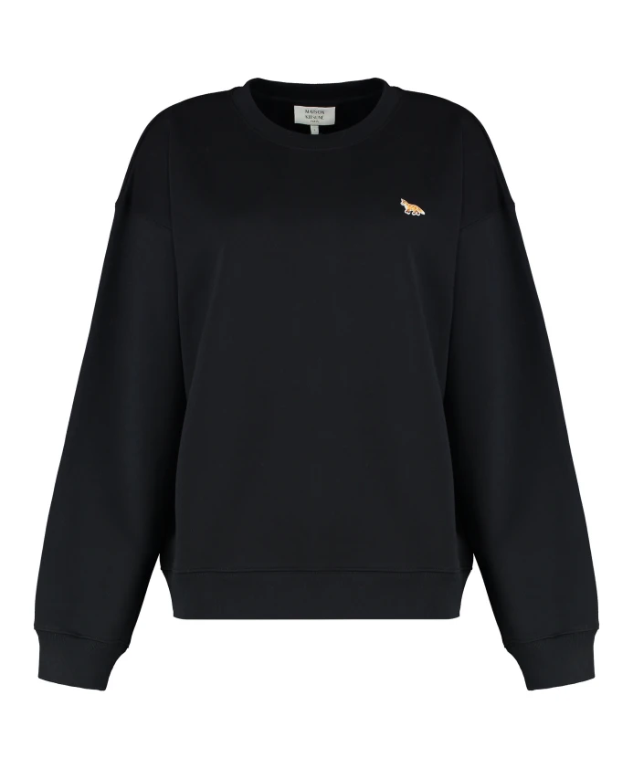 Комфортная толстовка с изображением лисенка Maison Kitsunã, черный
Комфортная толстовка с изображением лисенка Maison Kitsunã, черный