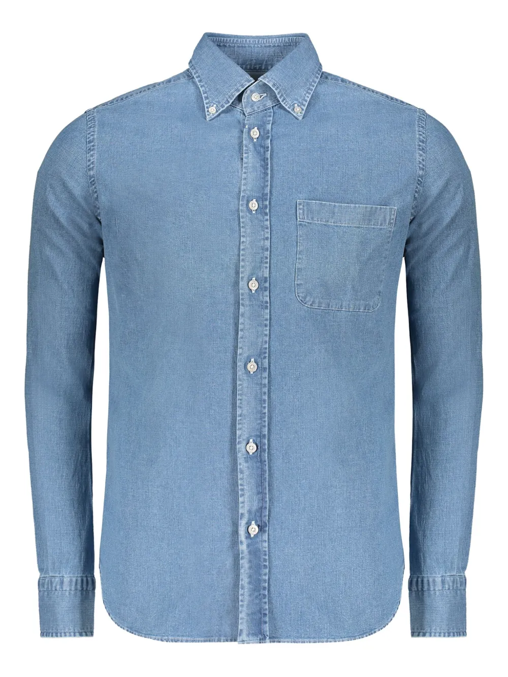 Джинсовая рубашка с закругленным подолом Moorer, синий
Джинсовая рубашка с закругленным подолом Moorer, синий