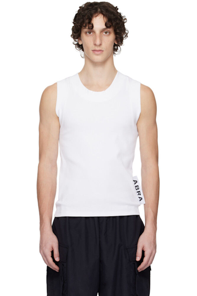 Белая игрушечная майка ABRA
Белая игрушечная майка ABRA