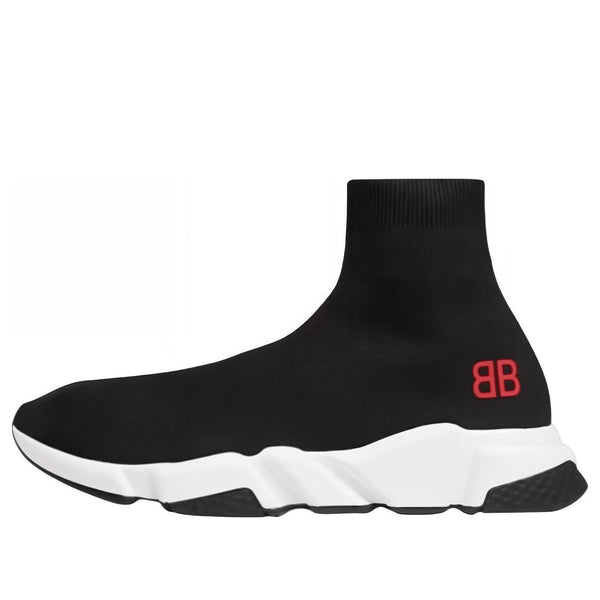 Кроссовки speed sneakers 'black knit with red bb logo' Balenciaga, черный
Кроссовки speed sneakers 'black knit with red bb logo' Balenciaga, черный