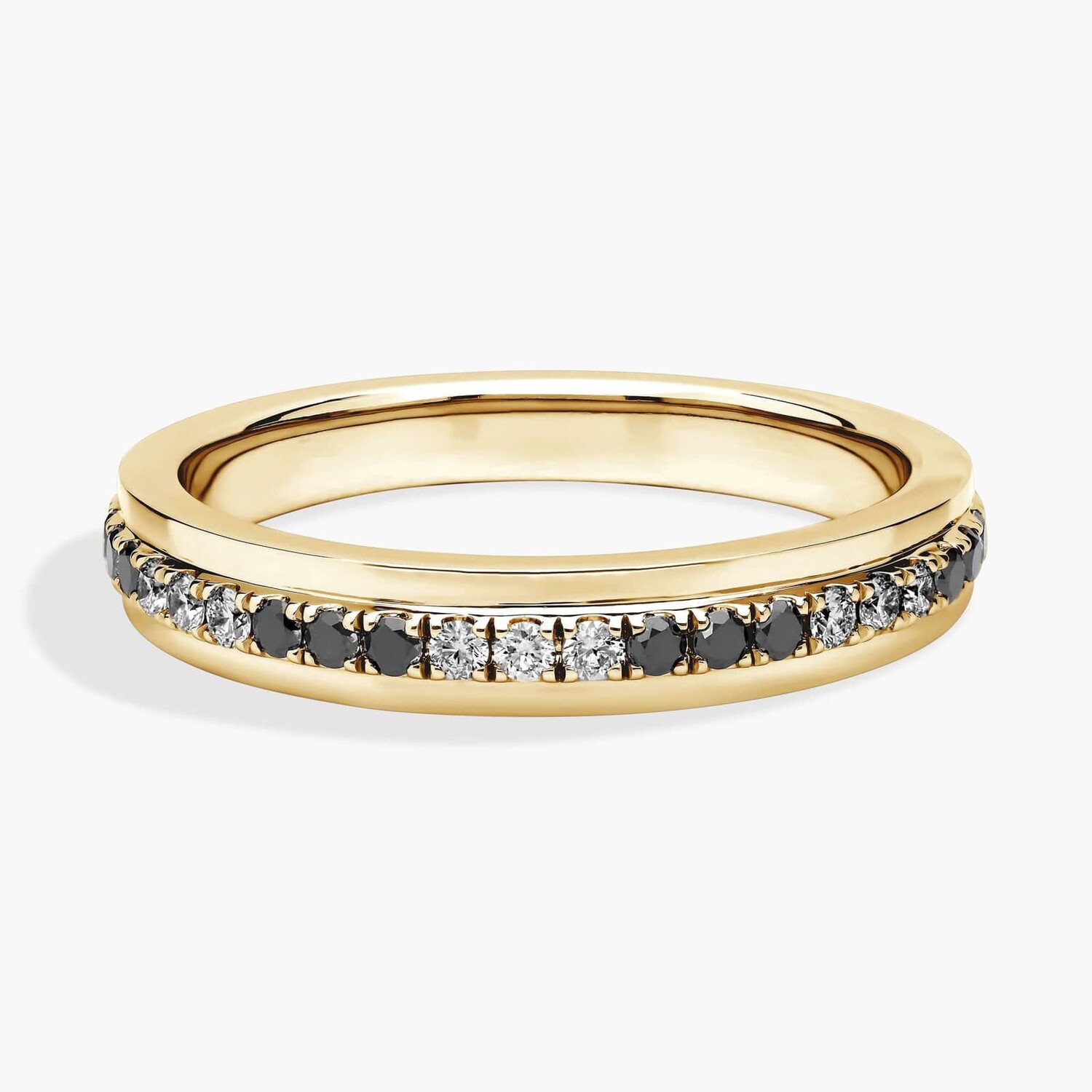 Мужское обручальное кольцо с черными и белыми бриллиантами из 14-каратного желтого золота (3/8 карата) Blue Nile
Мужское обручальное кольцо с черными и белыми бриллиантами из 14-каратного желтого золота (3/8 карата) Blue Nile
