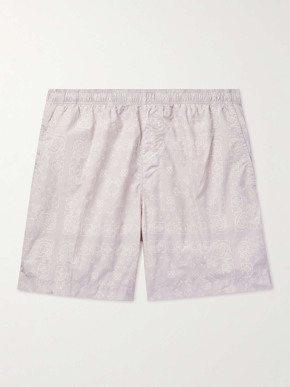 Прямые плавки средней длины с принтом бандана C.P. COMPANY, фиолетовый
Прямые плавки средней длины с принтом бандана C.P. COMPANY, фиолетовый