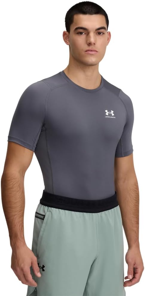 Мужская компрессионная футболка с коротким рукавом HeatGear от Under Armour, (025) Castlerock/White, Белый, Мужская компрессионная футболка с коротким рукавом HeatGear от Under Armour, (025) Castlerock/White
Мужская компрессионная футболка с коротким рукавом HeatGear от Under Armour, (025) Castlerock/White, Белый, Мужская компрессионная футболка с коротким рукавом HeatGear от Under Armour, (025) Castlerock/White