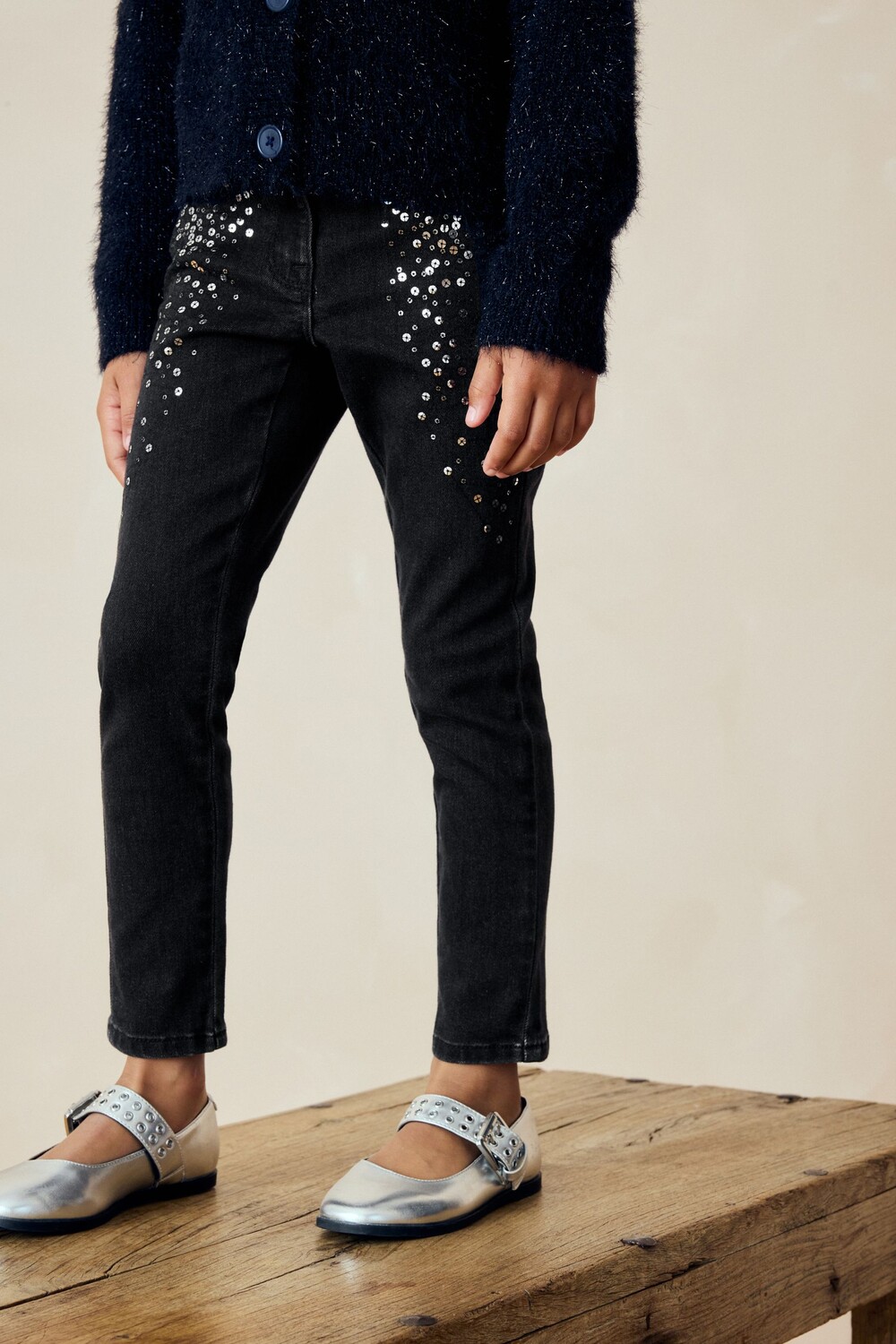 Узкие джинсы с пайетками (3 16 лет) Next, черный
Узкие джинсы с пайетками (3 16 лет) Next, черный