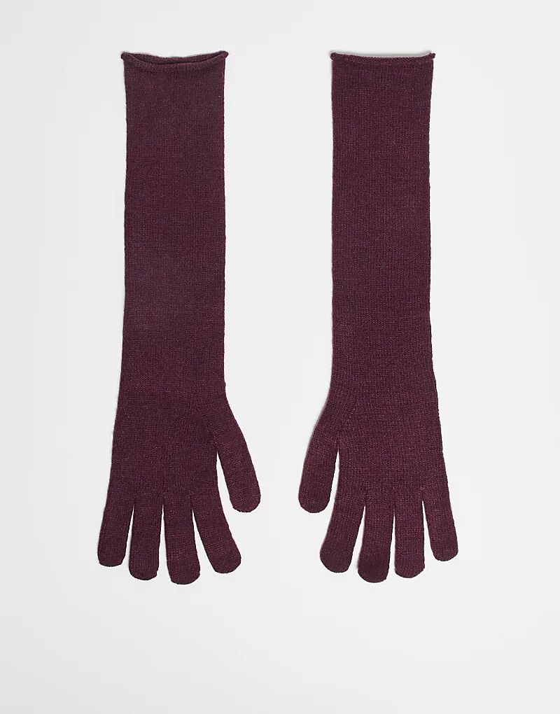 Длинные вязаные перчатки ASOS DESIGN бордового цвета
Длинные вязаные перчатки ASOS DESIGN бордового цвета