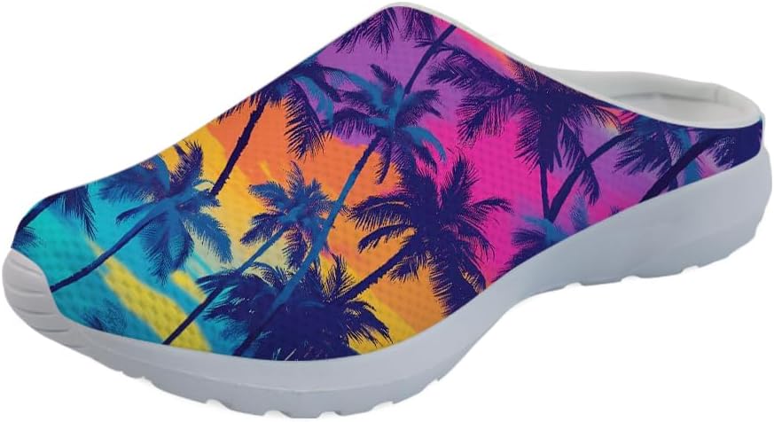 Женские слипоны-кроссовки Forchrinse с тропическим ананасом и плюмерией, дышащие, для ходьбы, сабо, домашние и пляжные тапочки, обувь для медсестер, легкие, Colorful Palm Tree
Женские слипоны-кроссовки Forchrinse с тропическим ананасом и плюмерией, дышащие, для ходьбы, сабо, домашние и пляжные тапочки, обувь для медсестер, легкие, Colorful Palm Tree