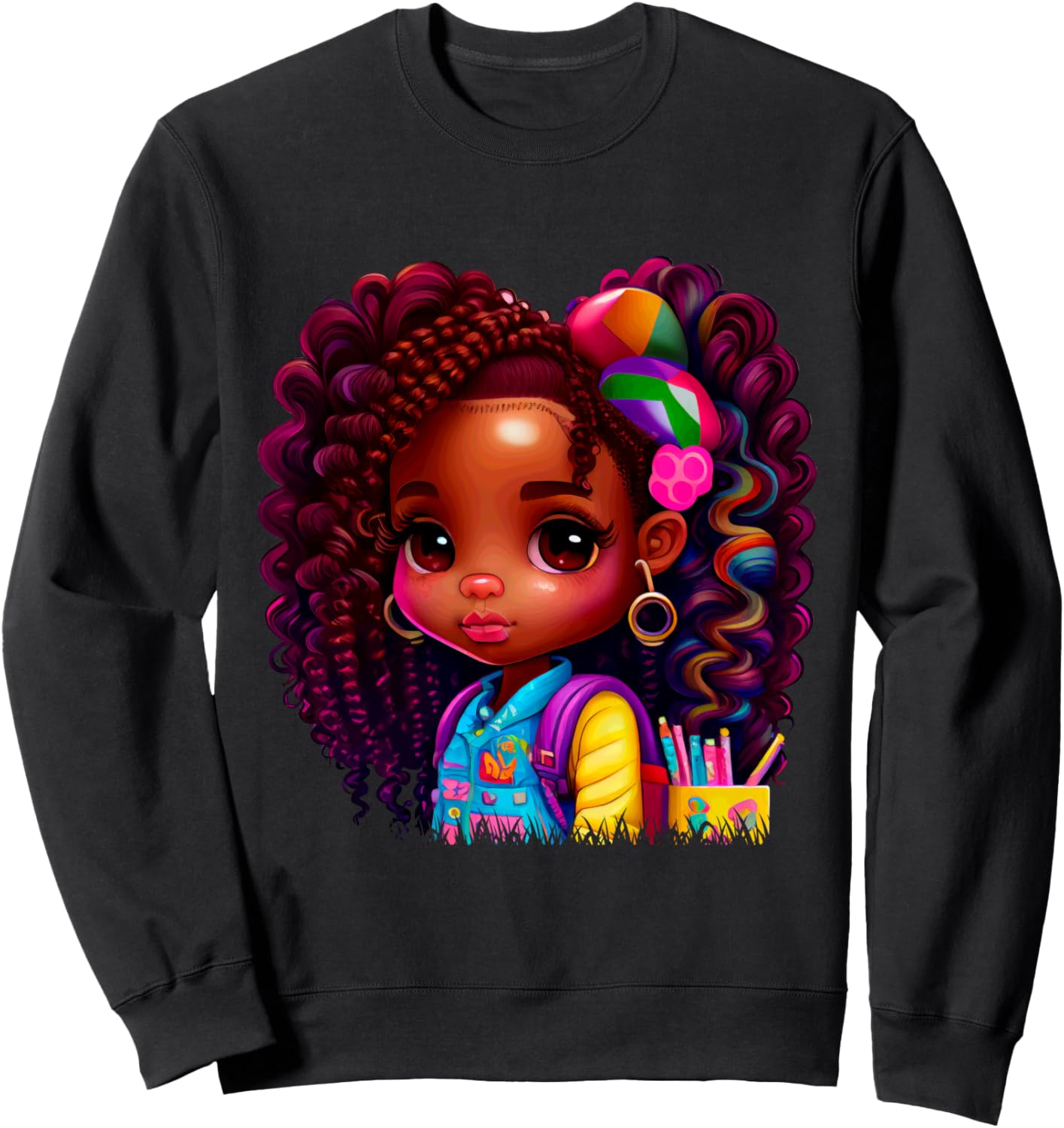 Толстовка, Очаровательная девочка с рюкзаком и толстовкой Vibrant Kids Art Colorful Expression, черный
Толстовка, Очаровательная девочка с рюкзаком и толстовкой Vibrant Kids Art Colorful Expression, черный