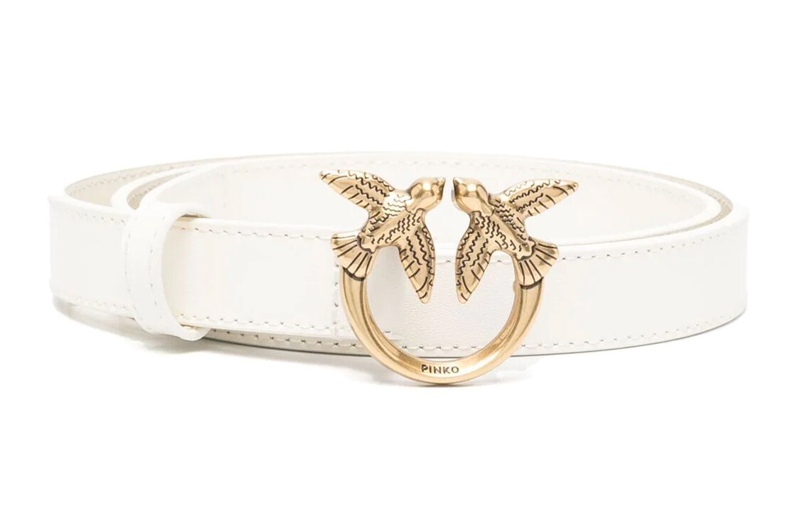 Pinko Женский кожаный ремень, белый
Pinko Женский кожаный ремень, белый
