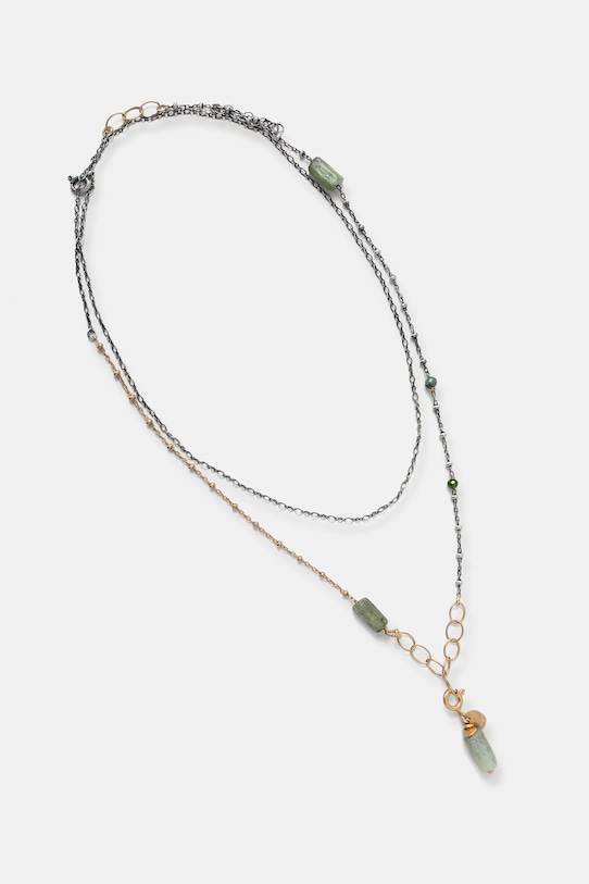Ожерелье из зеленого кианита, изготовленное вручную из позолоченного серебра Answear.Lab, зеленый
Ожерелье из зеленого кианита, изготовленное вручную из позолоченного серебра Answear.Lab, зеленый