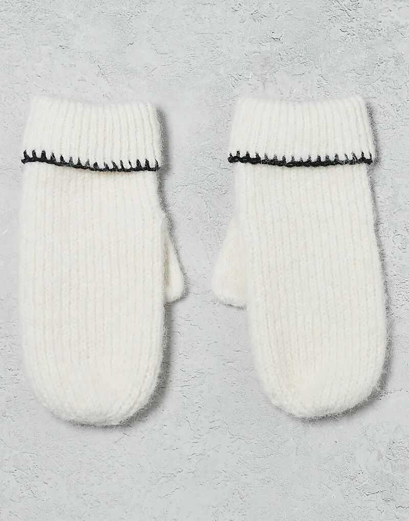 Шерстяные варежки Miss Selfridge с декоративной отделкой, кремового цвета с черной строчкой
Шерстяные варежки Miss Selfridge с декоративной отделкой, кремового цвета с черной строчкой