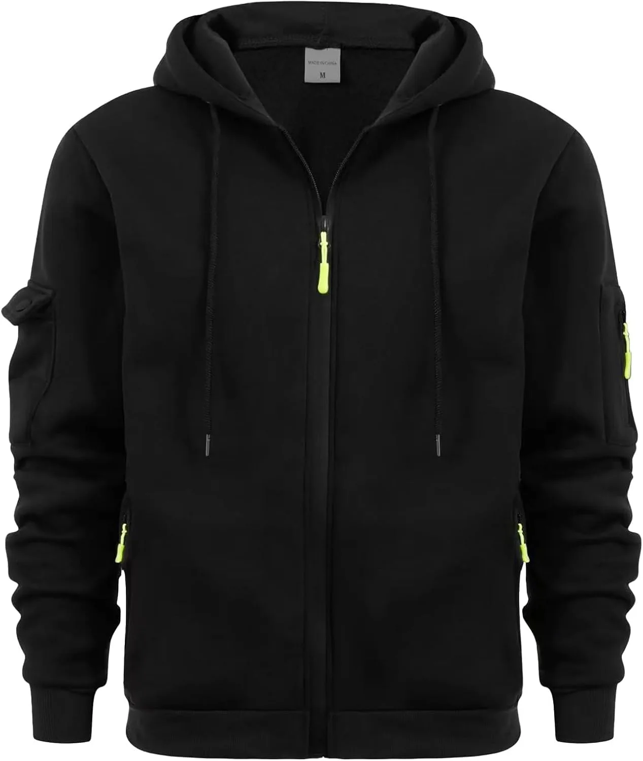 Мужской спортивный худи с флисовой подкладкой и карманами
Мужской спортивный худи с флисовой подкладкой и карманами