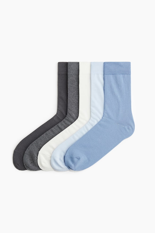 5 упаковок носков H&M, голубой
5 упаковок носков H&M, голубой