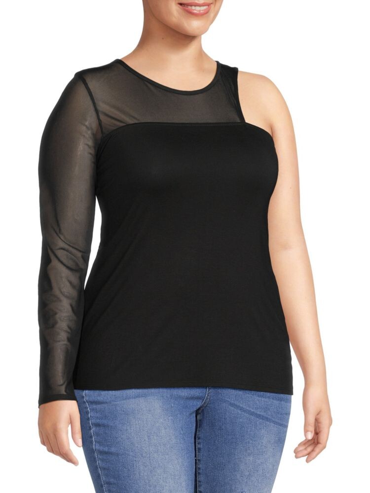 Сетчатый топ на одно плечо Optical Illusion Bluegrey, черный
Сетчатый топ на одно плечо Optical Illusion Bluegrey, черный