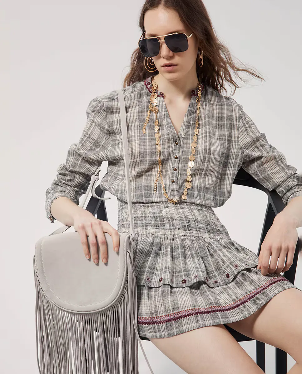 Блуза в клетку Sfera, цвет Piedra
Блуза в клетку Sfera, цвет Piedra