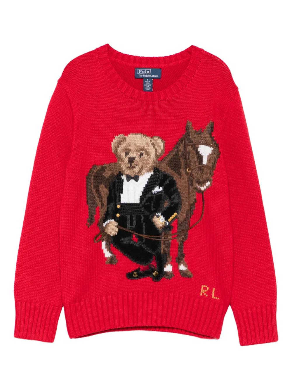 Свитер с принтом Polo Ralph Lauren Kids, красный
Свитер с принтом Polo Ralph Lauren Kids, красный