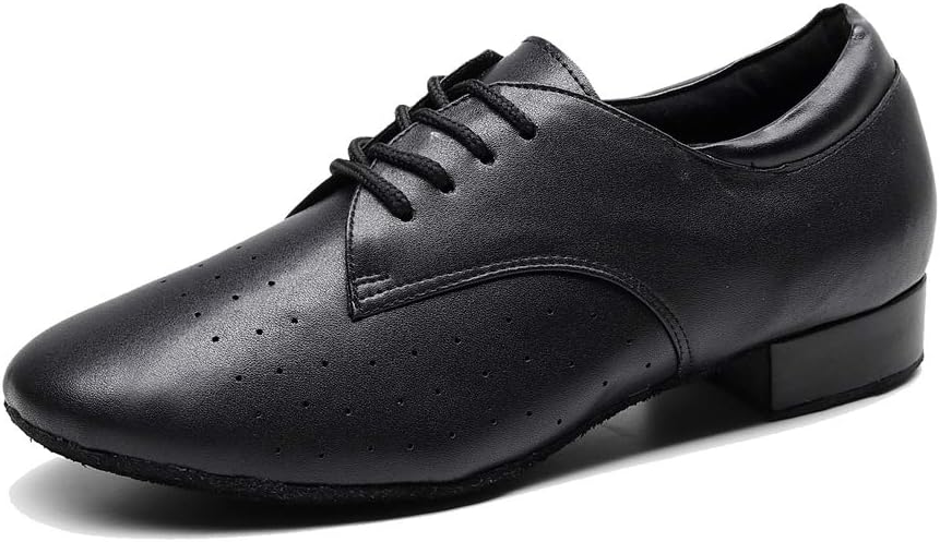 Мужские танцевальные туфли TDA, стандартные, с низким каблуком, закрытым носком, дышащие, с мягкой подошвой, кожаные, для сальсы, танго и современного танца, черный
Мужские танцевальные туфли TDA, стандартные, с низким каблуком, закрытым носком, дышащие, с мягкой подошвой, кожаные, для сальсы, танго и современного танца, черный