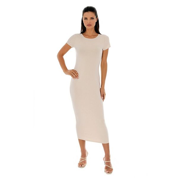 Женское платье-макси из ребристого трикотажа Bebe, Taupe
Женское платье-макси из ребристого трикотажа Bebe, Taupe
