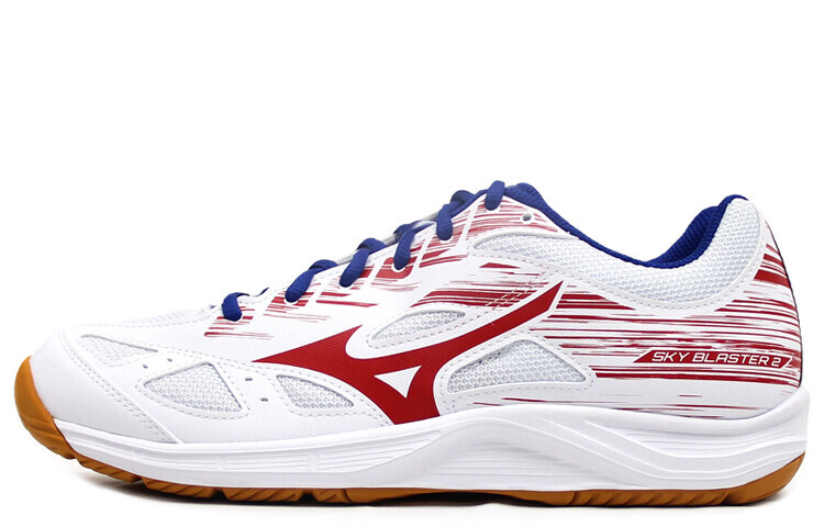 Кроссовки Sky Blaster Badminton унисекс с низким верхом, белый/красный/синий Mizuno