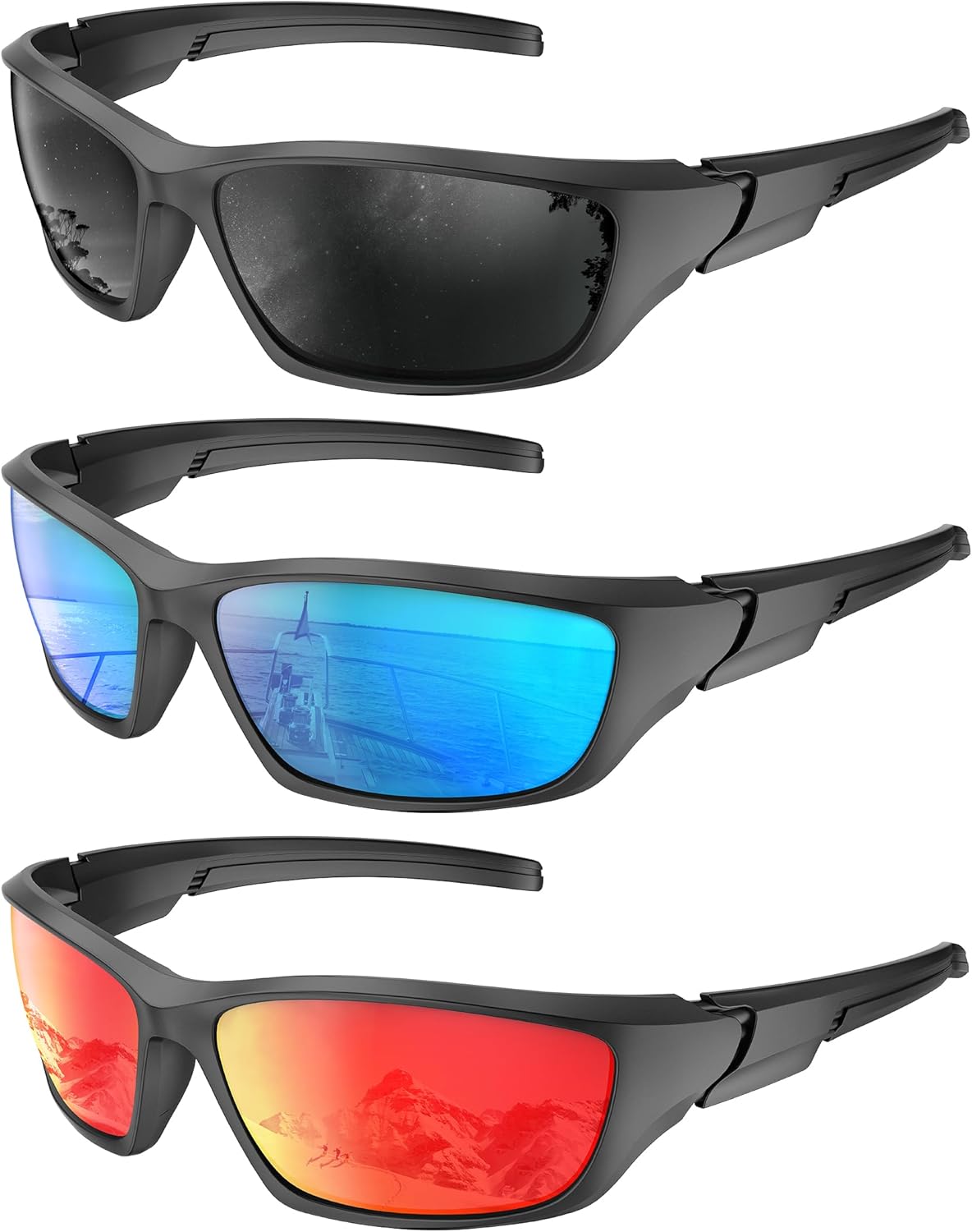 KALIYADI Поляризованные солнцезащитные очки для мужчин и женщин: спортивные солнцезащитные очки с защитой UV400 для езды на велосипеде, рыбалки и бега, A02-black+ice Blue+red
KALIYADI Поляризованные солнцезащитные очки для мужчин и женщин: спортивные солнцезащитные очки с защитой UV400 для езды на велосипеде, рыбалки и бега, A02-black+ice Blue+red