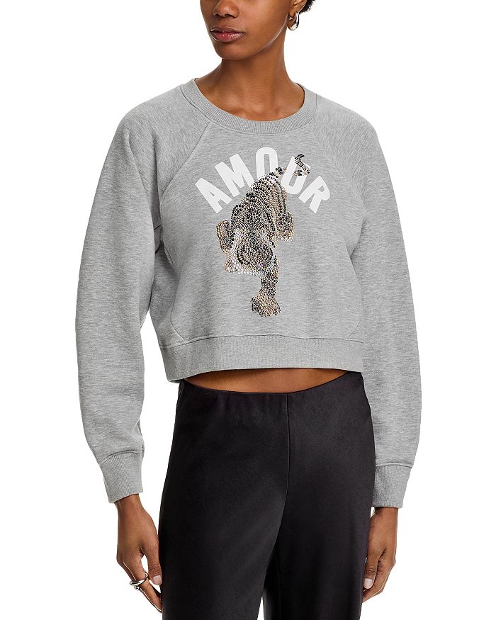 Тигровый укороченный джемпер Jennifer Cinq à Sept, серый
Тигровый укороченный джемпер Jennifer Cinq à Sept, серый