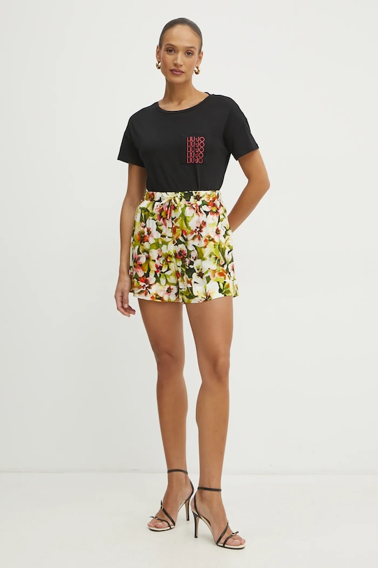 Хлопковая футболка Liu Jo, черный
Хлопковая футболка Liu Jo, черный