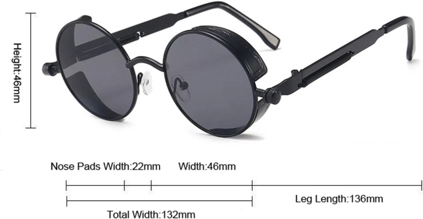 Солнцезащитные очки с защитой от УФ-излучения UV400 | Круглые очки в стиле стимпанк для мужчин и женщин | Для занятий спортом на открытом воздухе FYTUP, 01
Солнцезащитные очки с защитой от УФ-излучения UV400 | Круглые очки в стиле стимпанк для мужчин и женщин | Для занятий спортом на открытом воздухе FYTUP, 01