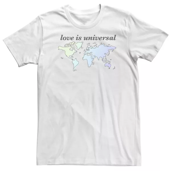 Большая и высокая модная футболка с надписью «Мир любви» Licensed Character, белый
Большая и высокая модная футболка с надписью «Мир любви» Licensed Character, белый