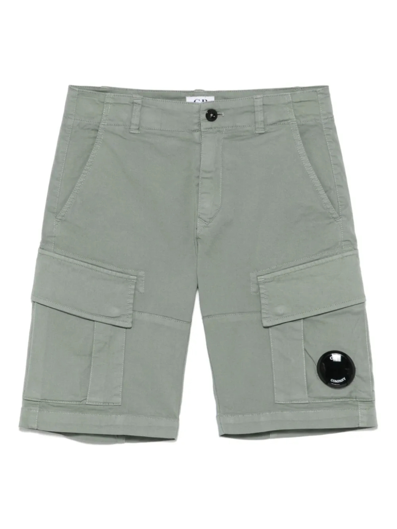 Шорты карго с декором Lens C.P. Company Kids, зеленый 
Шорты карго с декором Lens C.P. Company Kids, зеленый