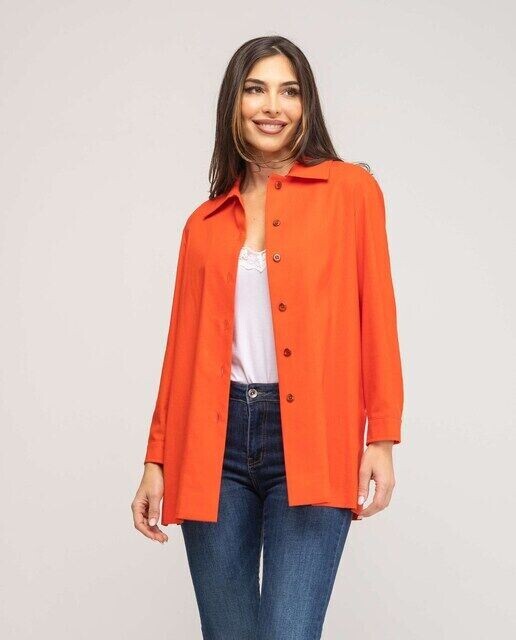 Женская рубашка с рубашечным воротником и манжетами Fsh, оранжевый
Женская рубашка с рубашечным воротником и манжетами Fsh, оранжевый