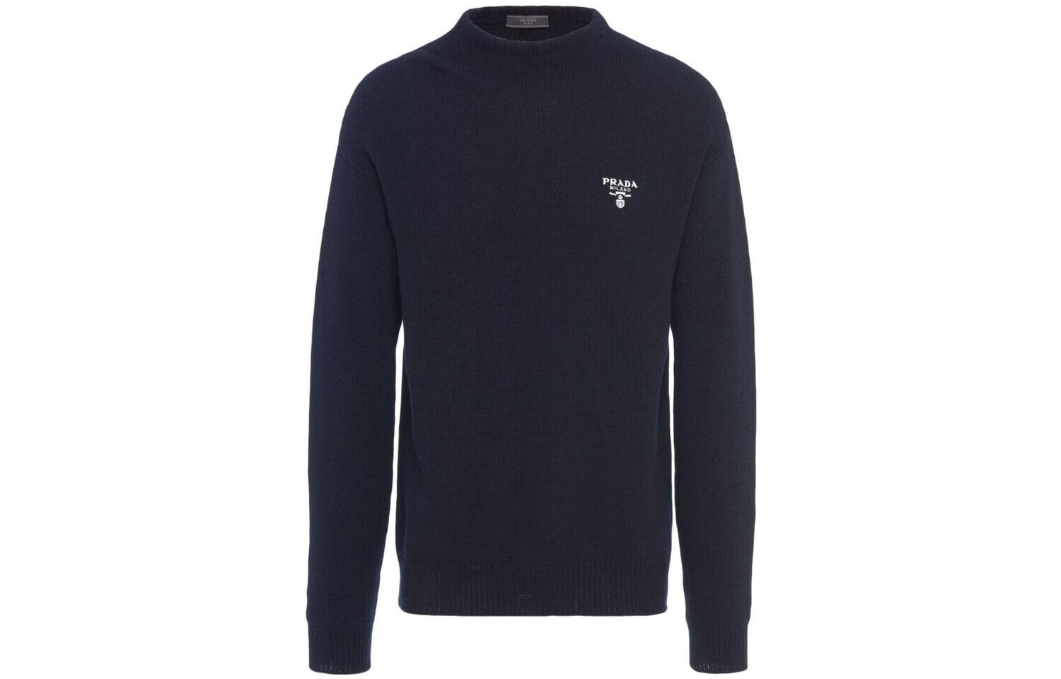 Кашемировый свитер мужской темно-синий Prada, синий 
Кашемировый свитер мужской темно-синий Prada, синий