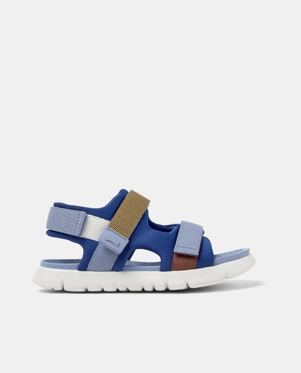 Закрытые детские сандалии из переработанных материалов на липучках Camper, многоцветный
Закрытые детские сандалии из переработанных материалов на липучках Camper, многоцветный