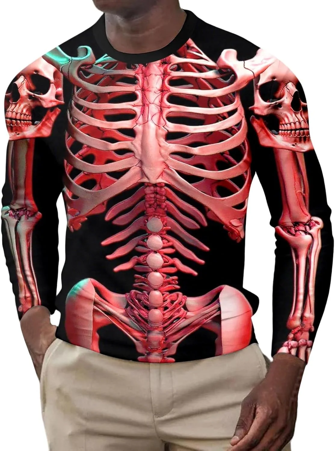 Футболка с принтом скелета для мужчин Oversized Casual Crewneck Long Sleeve
Футболка с принтом скелета для мужчин Oversized Casual Crewneck Long Sleeve