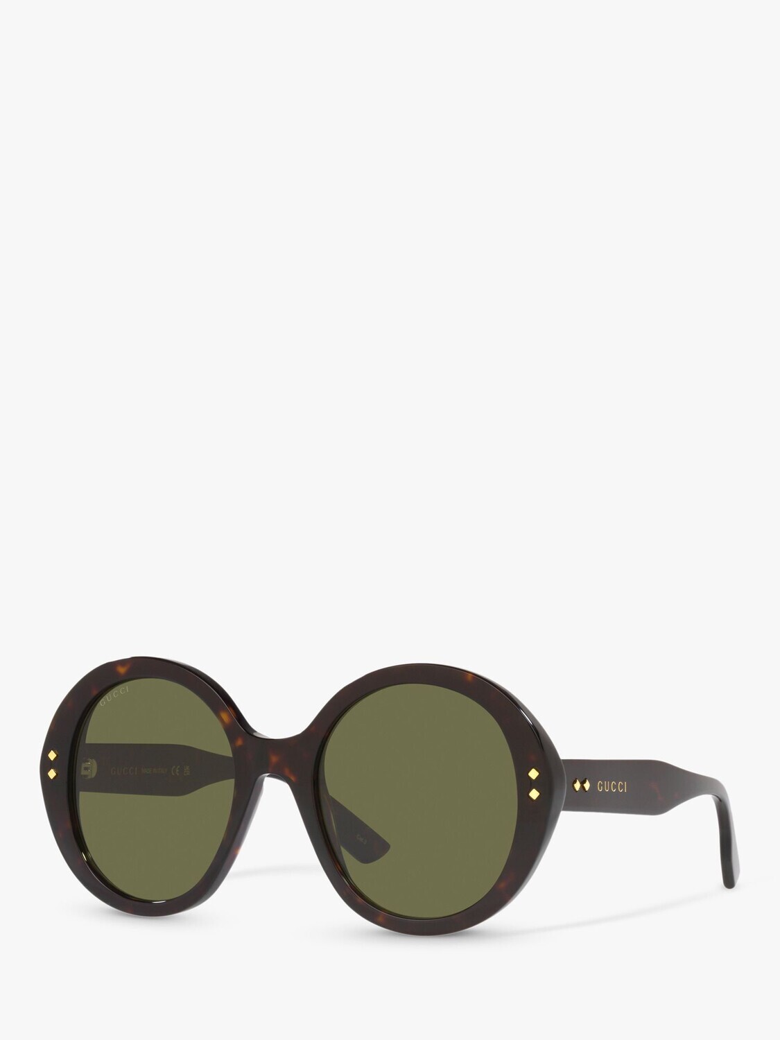 Gucci GG1081S Круглые солнцезащитные очки унисекс, черепаховый/зеленый
Gucci GG1081S Круглые солнцезащитные очки унисекс, черепаховый/зеленый
