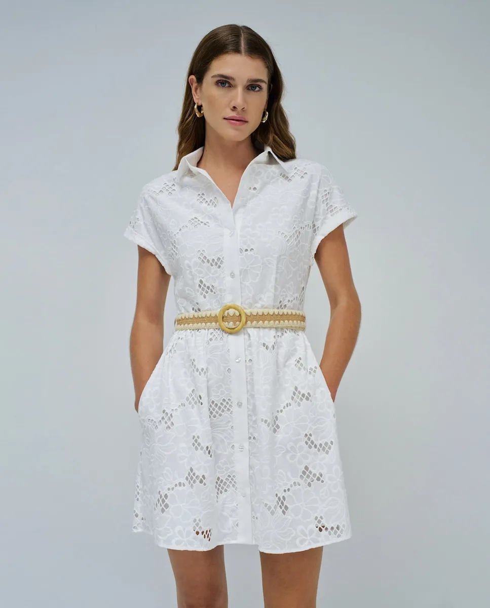 Вышитое женское платье-рубашка Salsa Jeans, белый
Вышитое женское платье-рубашка Salsa Jeans, белый