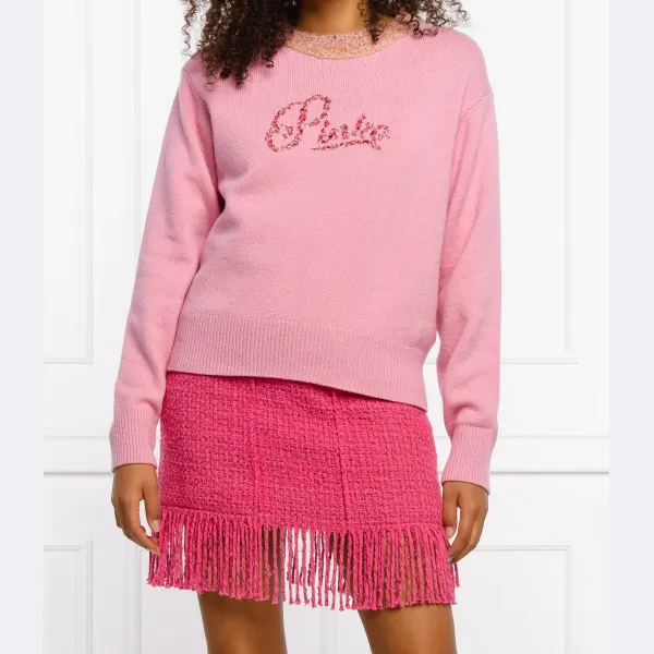 Мускатный свитер 1 стандартного кроя с добавлением шерсти Pinko, розовый
Мускатный свитер 1 стандартного кроя с добавлением шерсти Pinko, розовый