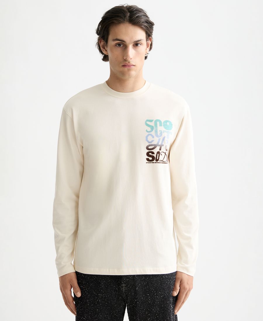 Мужская футболка с длинными рукавами свободного кроя с рисунком SCOTCH & SODA, Eggnog
Мужская футболка с длинными рукавами свободного кроя с рисунком SCOTCH & SODA, Eggnog
