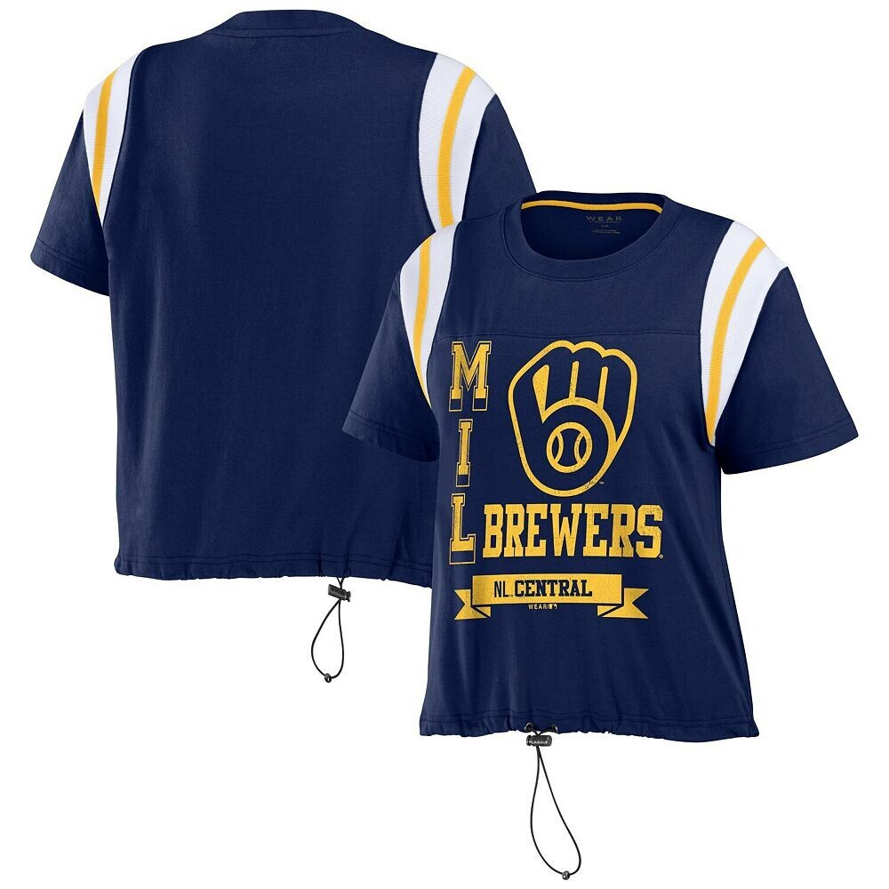 Женская футболка WEAR by Erin Andrews Темно-синяя футболка с цветными блоками Milwaukee Brewers, цвет Brw Navy
Женская футболка WEAR by Erin Andrews Темно-синяя футболка с цветными блоками Milwaukee Brewers, цвет Brw Navy