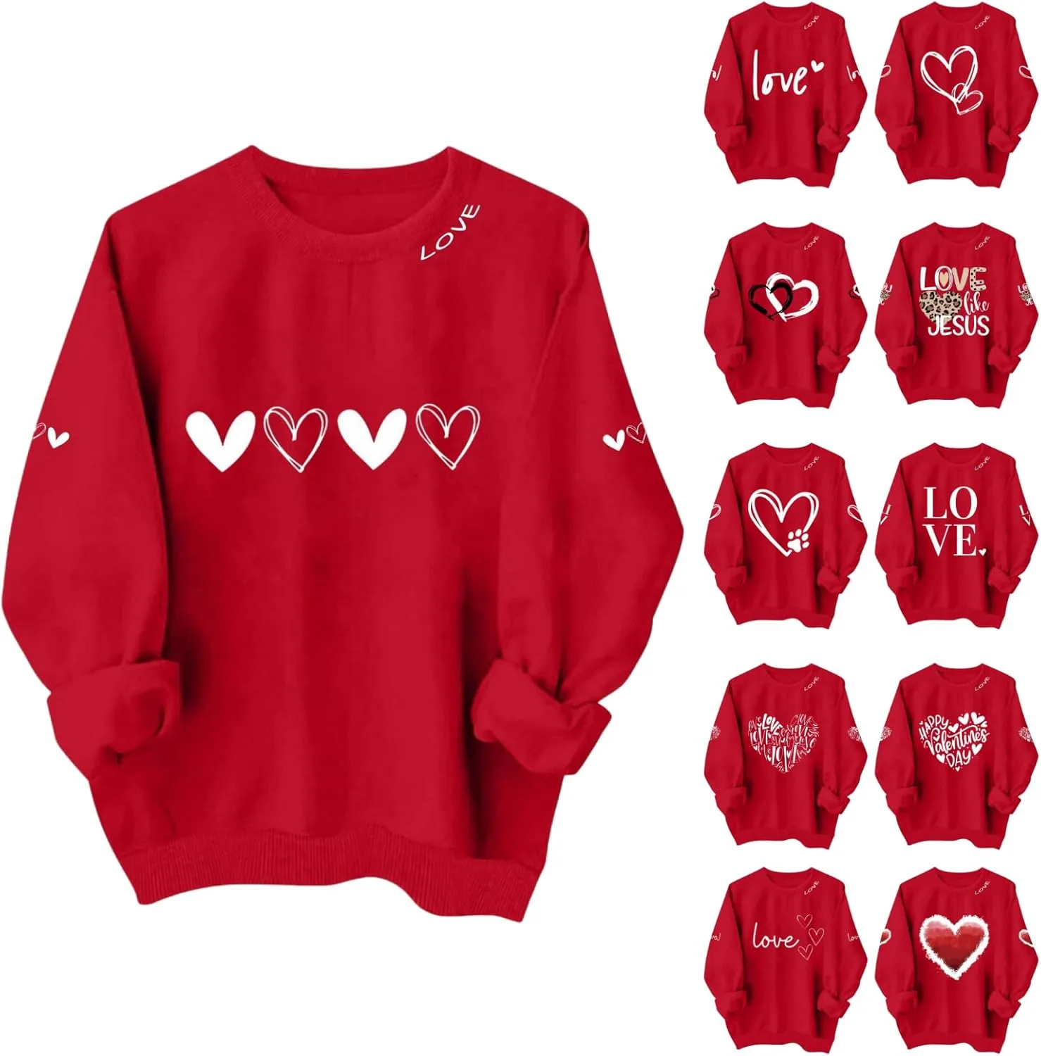 Толстовка Valentine для женщин с длинным рукавом и принтом в виде сердца AEPTDEO
Толстовка Valentine для женщин с длинным рукавом и принтом в виде сердца AEPTDEO