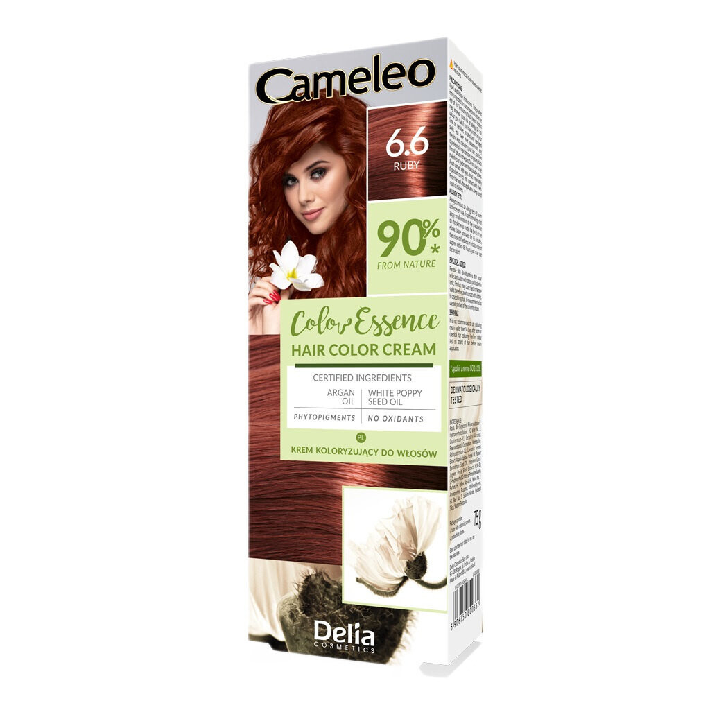 Delia Cosmetics, Cameleo Color Essence, краска для волос в тюбике, оттенок 6,6 рубин, 75 г
Delia Cosmetics, Cameleo Color Essence, краска для волос в тюбике, оттенок 6,6 рубин, 75 г