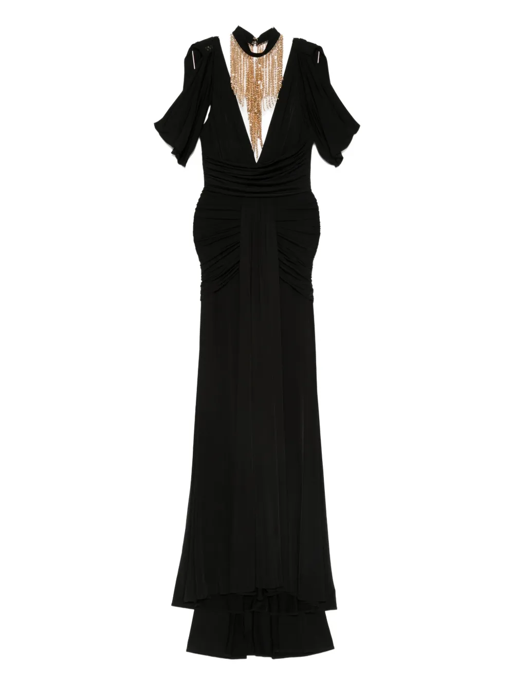Платье с драпировкой и декорированным вырезом Babylone Paris, черный
Платье с драпировкой и декорированным вырезом Babylone Paris, черный