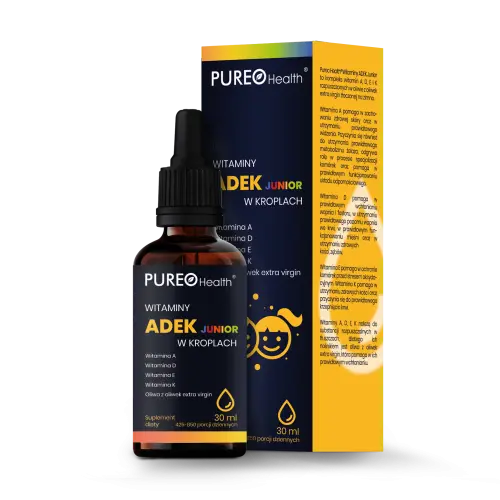 Препарат, содержащий витамины A, D, E и K Pureo Health Witaminy Adek Junior Krople, 30 мл
Препарат, содержащий витамины A, D, E и K Pureo Health Witaminy Adek Junior Krople, 30 мл