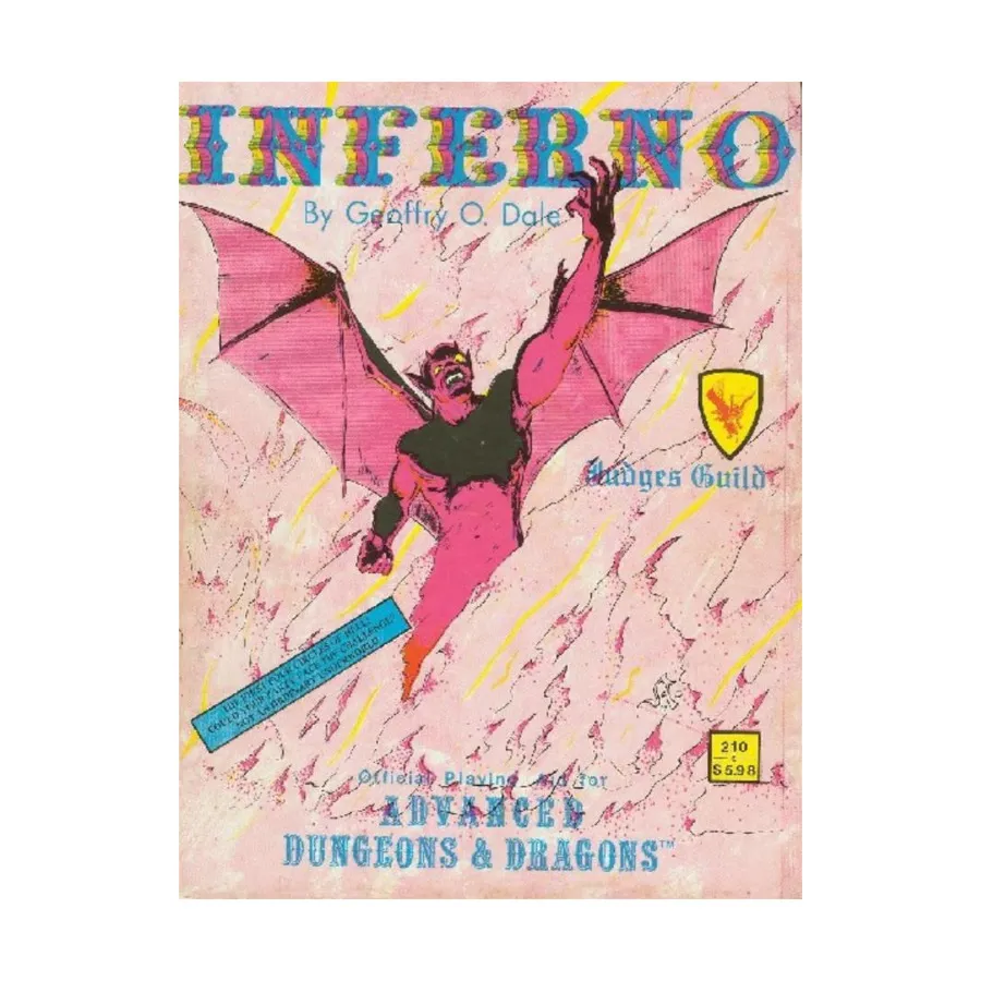 Модуль Inferno (2nd Printing), Dungeons & Dragons Fantasy Modules (G - M) (Judges Guild)
Модуль Inferno (2nd Printing), Dungeons & Dragons Fantasy Modules (G - M) (Judges Guild)